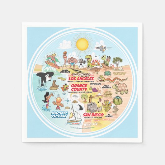 ソカル スタンダードカクテルナプキン (正面)