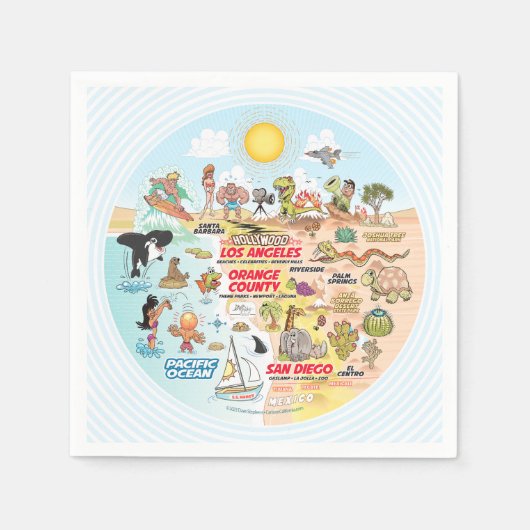 ソカル スタンダードカクテルナプキン (正面)