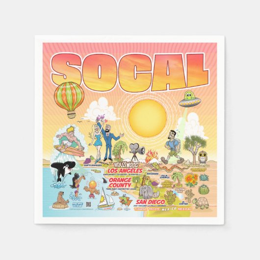 ソカル スタンダードカクテルナプキン (正面)