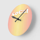 ソカル ラウンド壁時計 (傾斜)