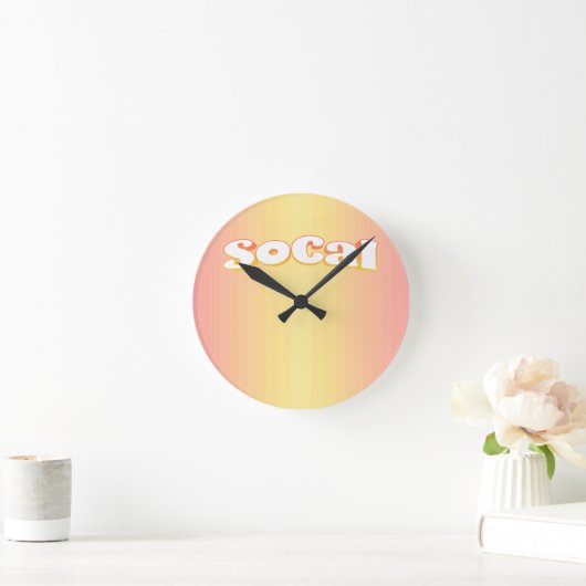 ソカル ラウンド壁時計 (ホーム)