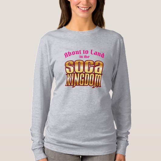 ソカ王国に着陸寸前 Tシャツ (正面)