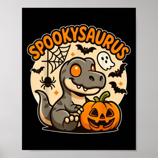 ソキサウルス キッズ ハロウィン 恐竜 子供 こども 男の子 ポスター (正面)