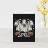 ソキーナイトマーズハロウィンホース幽霊おもしろいソキー カード (黄色い花)