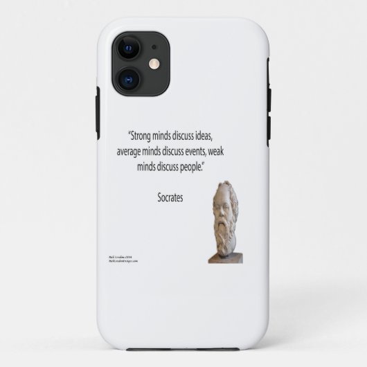 ソクラテスと強い精神 引用句 iPhone 5/5S カー Case-Mate iPhoneケース (裏面)