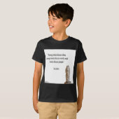 ソクラテスと有名な"偉人"の引用 Tシャツ (正面フル)