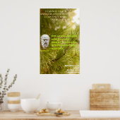 ソクラテスの有名な引用文 – 私は教えできない ポスター (キッチン)