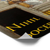 ソクラテスの有名な引用文 – 私は誰教えもできない ポスター (角)