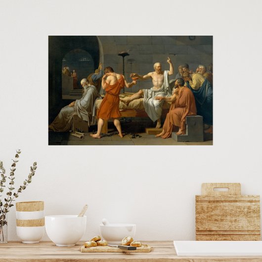 ソクラテスの死 ポスター (キッチン)