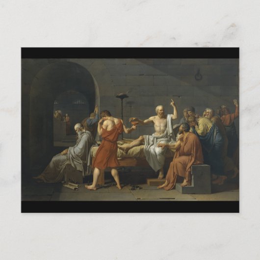 ソクラテスの死 ポストカード (正面)