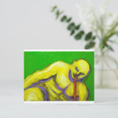 ソクラテスの死(表現主義ポートレート) ポストカード (スタンド正面)