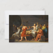 ソクラテスの死， La Mort de Socrate, 1787 サンキューカード (正面)