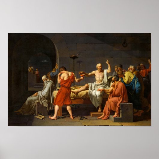 ソクラテスの死， La Mort de Socrate, 1787 ポスター (正面)