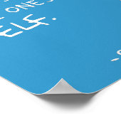 ソクラテスの「世界を動かす」引用文ポスター(青) ポスター (角)