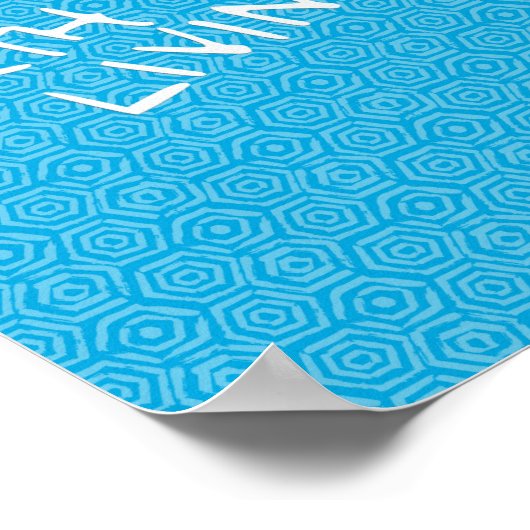 ソクラテスの「未検証の生活」引用文ポスター（タイル） ポスター (角)