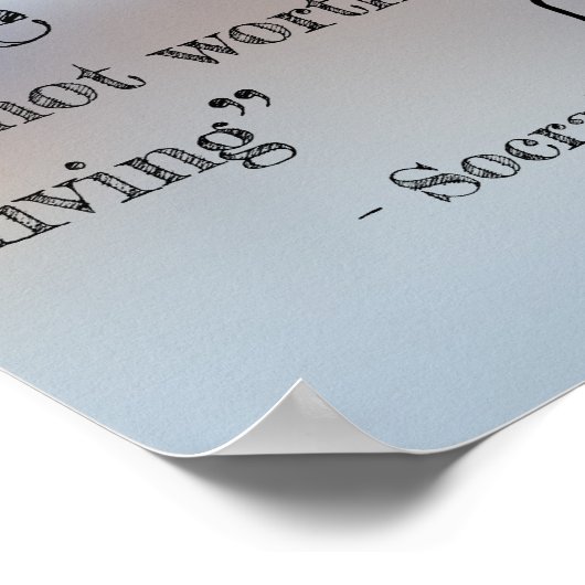 ソクラテスの「未検証の生活」引用文ポスター ポスター (角)