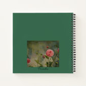 ソクラテス健康引用文かわいいピンクの花ジャーナル ノートブック (裏面)