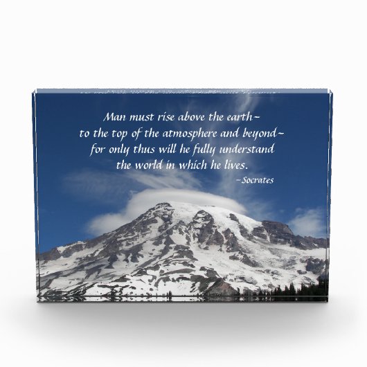 ソクラテス哲学的引用文山レイニエ フォトブロック (正面)