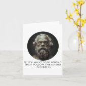 ソクラテス引用文どのように間違っているか – 古代ギリシャ語 カード (黄色い花)