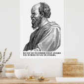 ソクラテス引用文の治療 ポスター (キッチン)