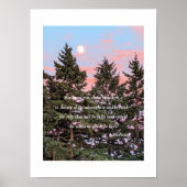 ソクラテス引用文ムーンライズatサンセット写真 ポスター (正面)