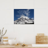 ソクラテス引用文山レイニアフォト ポスター (キッチン)