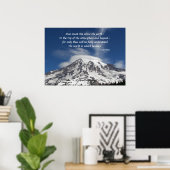 ソクラテス引用文山レイニアフォト ポスター (ホームオフィス)