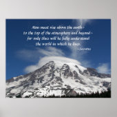 ソクラテス引用文山レイニアフォト ポスター (正面)