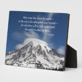 ソクラテス引用文山レイニエ フォトプラーク (側面)