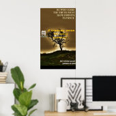 ソクラテス有名な引用文 – 真は忍耐が必要 ポスター (ホームオフィス)