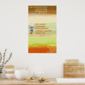 ソクラテス有名引用文 – 私は賢くない ポスター (キッチン)