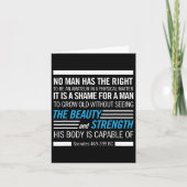 ソクラテス物理フィットネス引用文ボディビル演習 カード (正面)