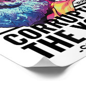 ソクラテス腐敗する青年哲学者ギリシャおもしろい語 ポスター (角)