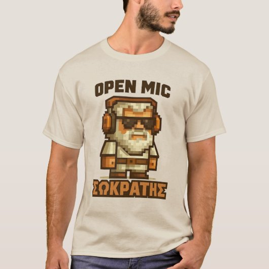 ソクラテス(ギリシャ)オープンマイク Tシャツ (正面)