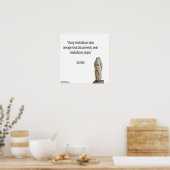 ソクラテス&ストロングマインド引用文ポスター ポスター (キッチン)