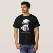 ソクラテス "何も知らない" 哲学者Tシャツ Tシャツ (正面フル)