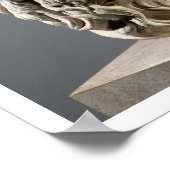 ソクラテス、大理石の頭、ブロンズからコピー ポスター (角)