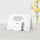 ソクラテス&有名な「マインド」引用文 カード (黄色い花)