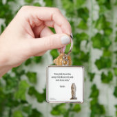 ソクラテス&有名な「マインド」引用文 キーホルダー (手)