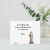 ソクラテス&有名な「マインド」引用文 ポストカード (スタンド正面)