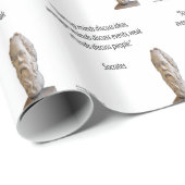 ソクラテス&有名な「マインド」引用文 ラッピングペーパー (ロールコーナー)