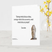 ソクラテス&有名な「心」引用文 カード (黄色い花)