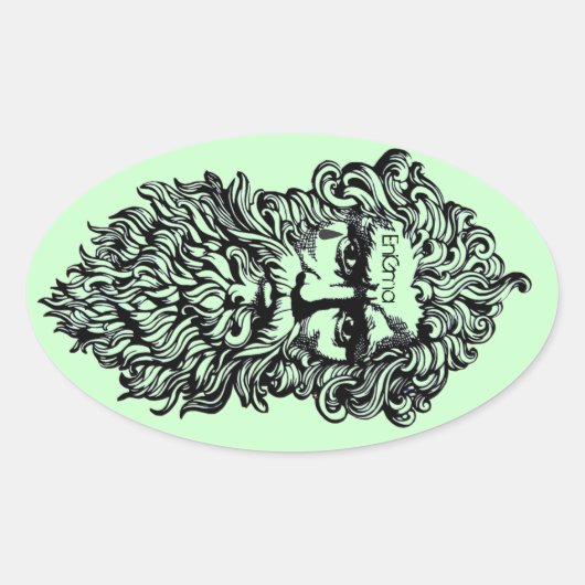 ソクラテースシール 楕円形シール (正面)