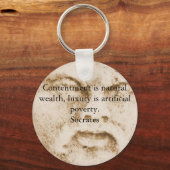 ソク感動的ラテス引用文 キーホルダー (正面)