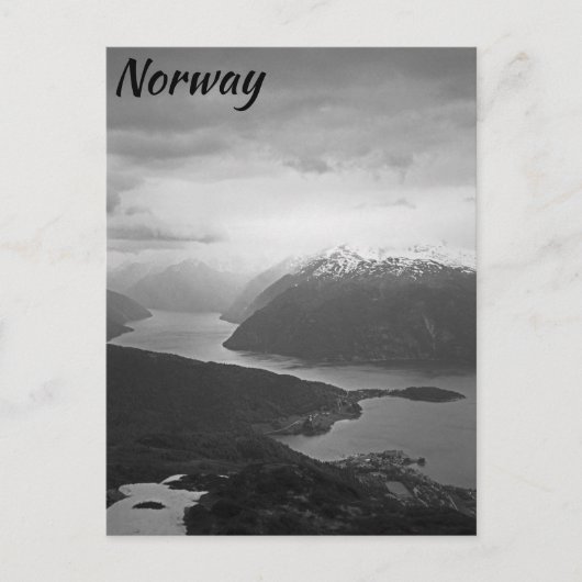 ソグネフィヨルド, ノルウェー ポストカード (正面)