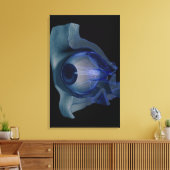 ソケットの眼筋の3dワイヤフレーム キャンバスプリント (インサイチュ (リビング))