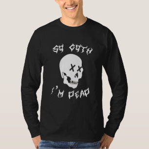 ソゴシックイムデッドスカルゴシックサタンパンクロックスポック Tシャツ
