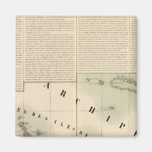 ソサエティ諸島オセアニアNo 42 マグネット (正面)