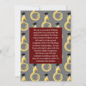 ソサフォントゥバミュージックミュージシャン卒業 招待状 (裏面)