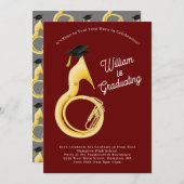 ソサフォントゥバミュージックミュージシャン卒業 招待状 (正面/裏面)